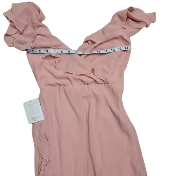 Show Me Your MuMu Granada Dress In Ballet Chiffon - Picture 10 of 12